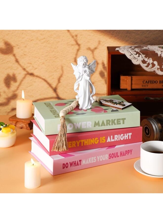 LAMAY 3 PCS Decorative Books, Faux Books for Decoration, Modern Fashion For Hardcover Home Decor, Fake Book Stacks Display for Bookshelf Living Room Decor Tabletop Props - Image 2